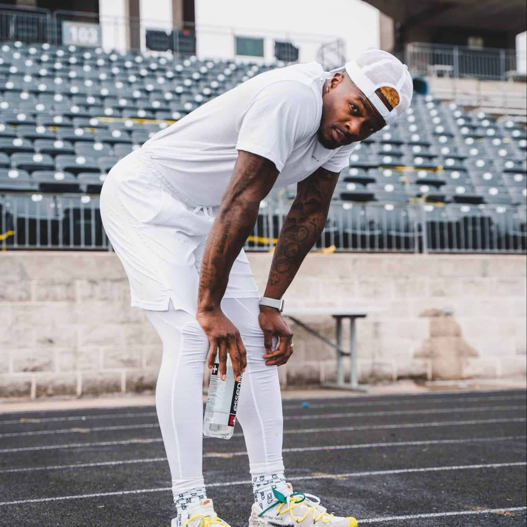 Olympic track athlete and professional wide receiver