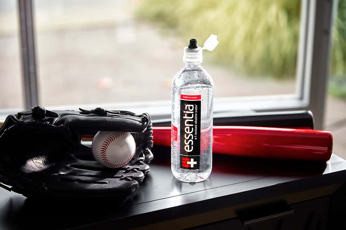 Essentia 700mL with baseball gear