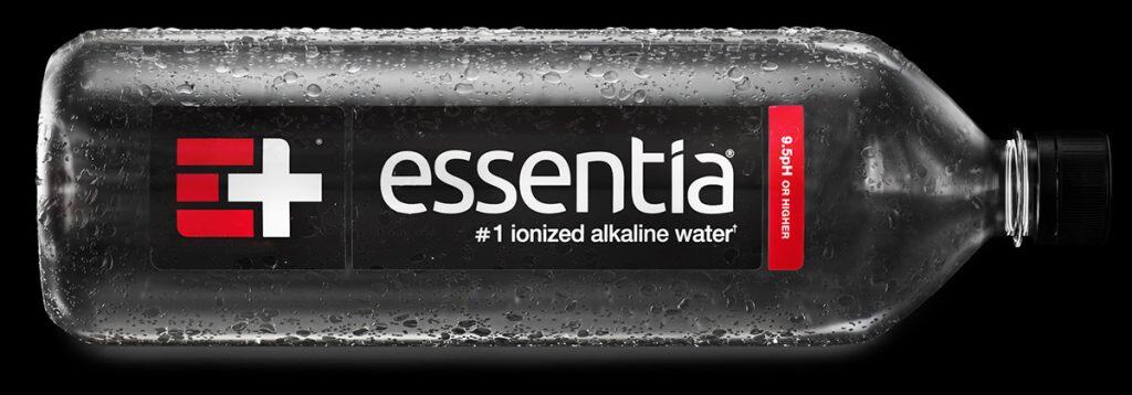 Essentia Water bottle with condensation