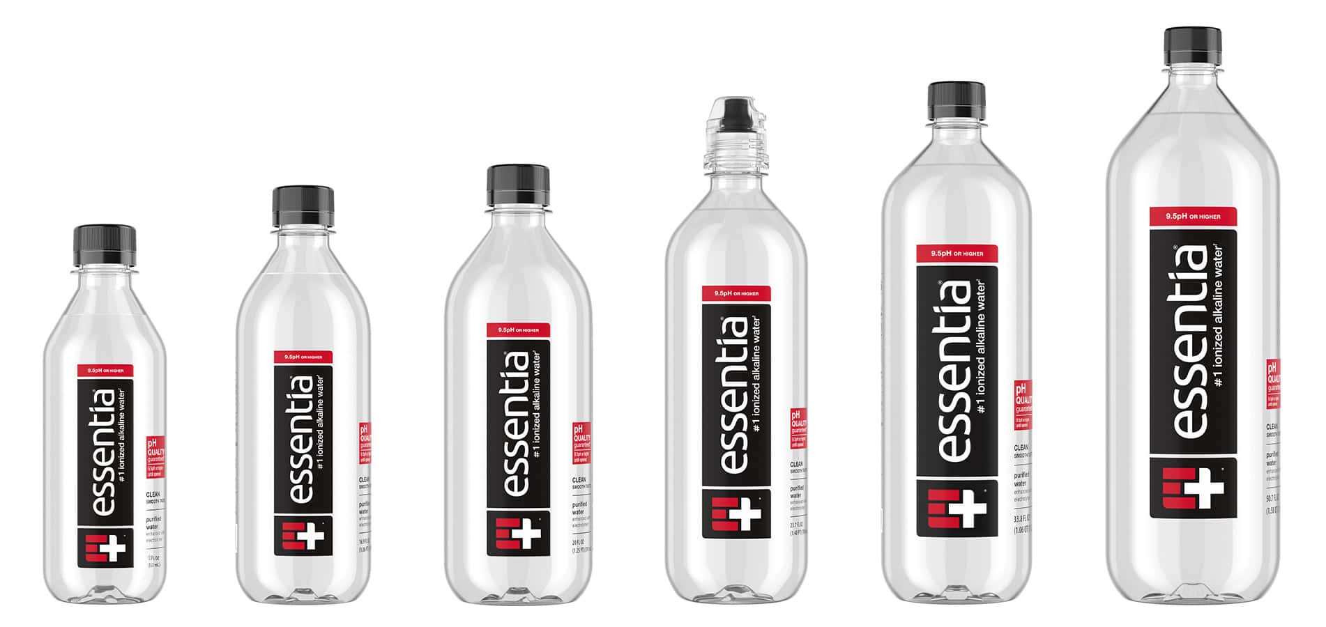 Essentia Water lineup